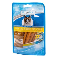 BOGADENT DENTAL FIBRE STICKS CHICKEN CAT skaidulų lazdelės dantų priežiūrai ir plaukų kamuoliukų pašalinimui katėms, 50 g photo