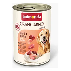 Animonda GranCarno Adult Beef + Chicken: konservai šunims su šviežia jautiena ir vištiena, 400 g