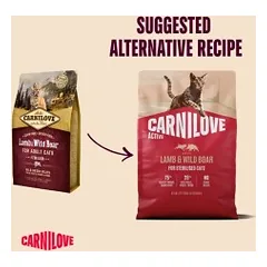 Carnilove Lamb&Wild Boar Sterilised sausas pašaras katėms, 2 kg — 2 nuotrauka