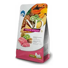 Farmina N&D Dog Tropical Selection Mini Adult su kiauliena, sausas maistas šunims 1,5 kg