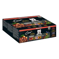 Cesar Natural Goodness begrūdis su superproduktais, drėgnas maistas šunims 24 x 100 g