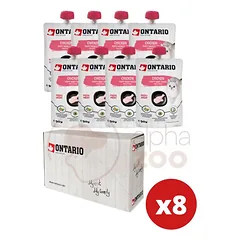 ONTARIO Kitten Chicken Fresh Meat paste paštetas kačiukams 8x90G — 2 nuotrauka