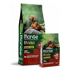 Monge BWild Grain Free All Breeds Adult su ėriena ir bulvėmis, sausas maistas šunims 12 kg