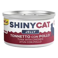 GimCat ShinyCat Tuna With Chicken konservuotas maistas katėms želė, 70 g