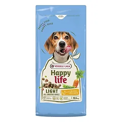 VERSELE-LAGA Happy Life Adult Light with Chicken 12,5kg maistas šunims su antsvoriu su vištiena