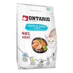 Ontario visavertis pašaras suaugusioms katėms Cat Hair&Skin, 0,4 kg