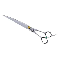 Geib Crab Curved Scissors Level 2 - high-quality curved scissors for pet grooming with a single-sided micro-grind.