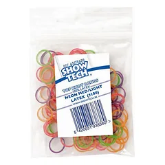 SHOW  100 LATEX  BANDS NEON COLORS — 2 nuotrauka