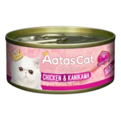 Aatas Cat Creamy Chicken&Kanikama konservai katėms, 80 g parduotuvėje petreon.lt