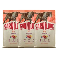 CARNILOVE True Fresh Dog Beef Adult 3x4 kg sausa maistas su šviežia jautiena suaugusiems šunims