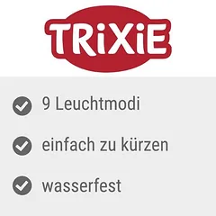 Trixie Flash švytintis žiedas, USB, silikoninis, Labai dideliems > 45 kg — 2 nuotrauka