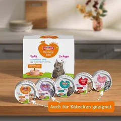 Smølke Soft Paté Variationsbox drėgnas maistas katėms, mišrus rinkinys — 4 nuotrauka