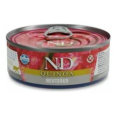 Farmina N&D Cat Quinoa Adult Neutered su kiauliena, drėgnas maistas katėms 80 g — 2 nuotrauka