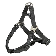 Trixie Premium One Touch petnešos, S 40-50cm/15mm, juodos