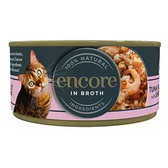 Encore Tuna Fillet With Shrimp visavertis natūralus konservuotas maistas suaugusioms katėms, 70 g — 2 nuotrauka