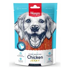 Wanpy Chicken Jerky skanėstai šunims, vytinta vištiena, 100 g