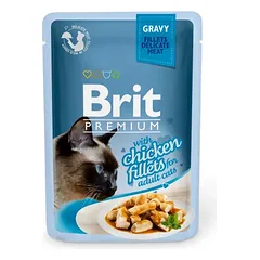 Brit Premium Cat Delicate konservai katėms su vištiena 24x85g