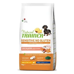 NATURAL TRAINER ADULT DOG SENSITIVE NO GLUTEN MINI SALMON (lašiša) 1kg. – 7kg.