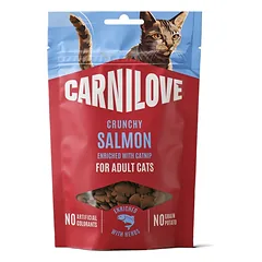 CARNILOVE Crunchy Snack Cat Salmon 50 g su lašiša ir katžole, traškus skanėstas katėms