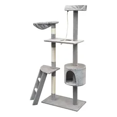 Prolenta Premium draskyklė katėms Bellmead, 96 x 35 x 125 cm, mėlyna, poliesteris: 100 % — 5 nuotrauka