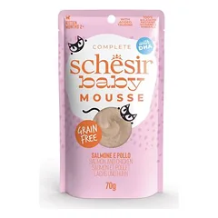 Schesir Baby Mousse drėgnas maistas katėms 12 x 70 g — 4 nuotrauka