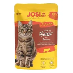 JosiCat rich in Beef in Sauce konservuotas pašaras katėms su jautiena padaže, 85g