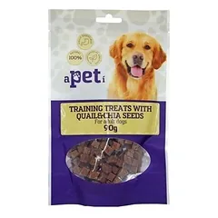 Apeti Dog Adult Training Treats Quail & Chia Seeds 90 g