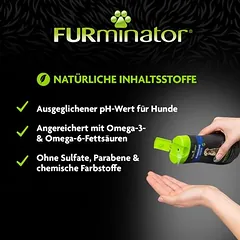 FURminator deShedding Ultra Premium šampūnas, Ekonominė pakuotė: 2 x 473 ml — 3 nuotrauka
