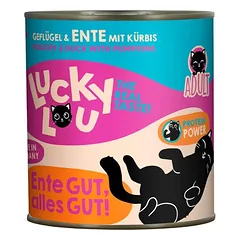 Lucky Lou Adult drėgnas maistas katėms 6 x 800 g — 4 nuotrauka