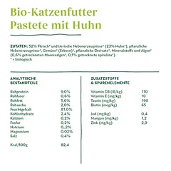 Yarrah Bio Pâté drėgnas maistas katėms, ekonominė pakuotė 24 x 400 g — 5 nuotrauka
