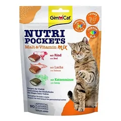 GimCat skanėstai katėms – Nutri Pockets Malt&Multivitamin mix, 150 g — 2 nuotrauka