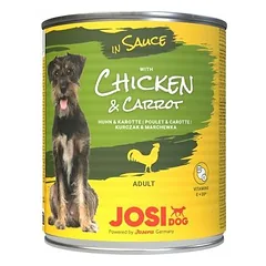 Josera JosiDog su vištiena ir morkomis padaže, drėgnas maistas šunims 830 g