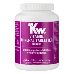 KW Vitaminų / Mineralų tabletės 250 tablečių - vitaminų ir mineralų rinkinys šunims, kepenų skonio