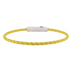 Flamingo šviečiantis LED antkaklis Visio Light, nailoninis, atspindintis, geltonas 33/63,5 cm 8 mm — 3 nuotrauka