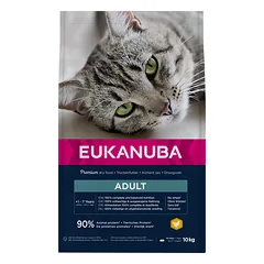 Eukanuba Adult sausas maistas katėms su vištiena ir kepenėlėmis, 10 kg