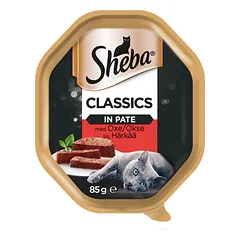 SHEBA Classics 22x85 g drėgnas visavertis ėdalas suaugusioms katėms su jautiena terine — 2 nuotrauka