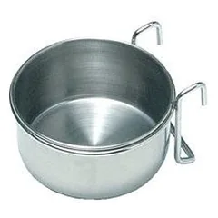 Record pakabinamas metalinis dubenėlis šunims, nerūdijančio plieno, 12 cm, 0.6 l