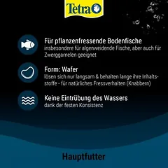 Tetra Pleco Spirulina Wafer lesalas žuvims, 250 ml — 3 nuotrauka