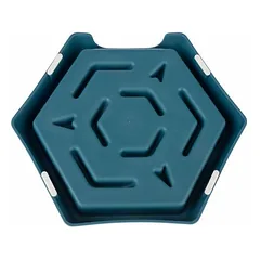 TIAKI Slow Feeder Blue Hexagon, TIAKI Slow Feeder Blue Hexagon 450 ml — 2 nuotrauka