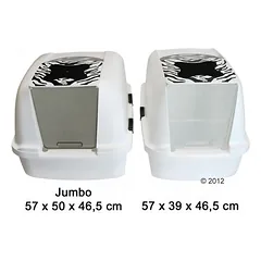 Catit Jumbo Katzentoilette White Tiger, Dideliems > 5 kg — 5 nuotrauka