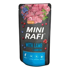 RAFI Mini drėgnas ėdalas su ėriena mažoms veislėms 150 g nuotrauka