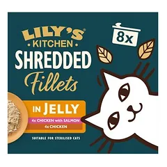 Lily's Kitchen Shredded Fillets drėgnas maistas katėms 8 x 70 g, < 79 g — 2 nuotrauka