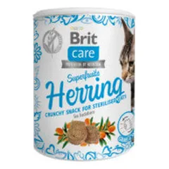 Brit Care Cat Superfruits Herring begrūdžiai skanėstai katėms