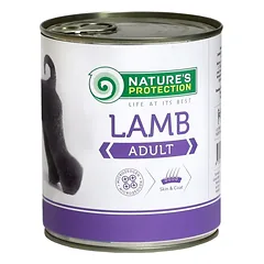 NATURE’S PROTECTION DOG ADULT LAMB KONSERVUOTAS PAŠARAS ŠUNIMS 800g