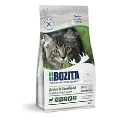Bozita Cat - Active & Sterilised Grain free su ėriena