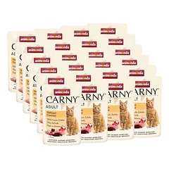 ANIMONDA Carny Adult Pouch Vištienos kokteilis 24x85g drėgnas maistas katėms