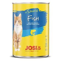 JosiCat Fish in Sauce konservai katėms, žuvis padaže, 415g