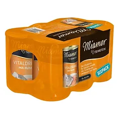 MIAMOR Trinkfein Vištienos sriuba katėms 6 x 135 ml