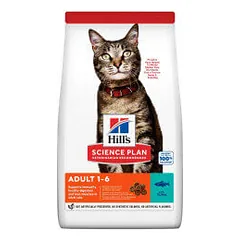 Hill's Science Plan Feline Adult Optimal Care Tuna sausas maistas katėms