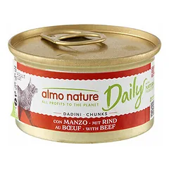 Almo Nature Daily gabaliukai padaže su jautiena, drėgnas maistas katėms 85 g